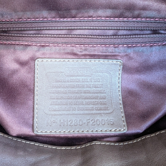 Coach Ashley Hand Drawn ScarfPrint Hippie Shoulder Bag - Picture 3 of 13